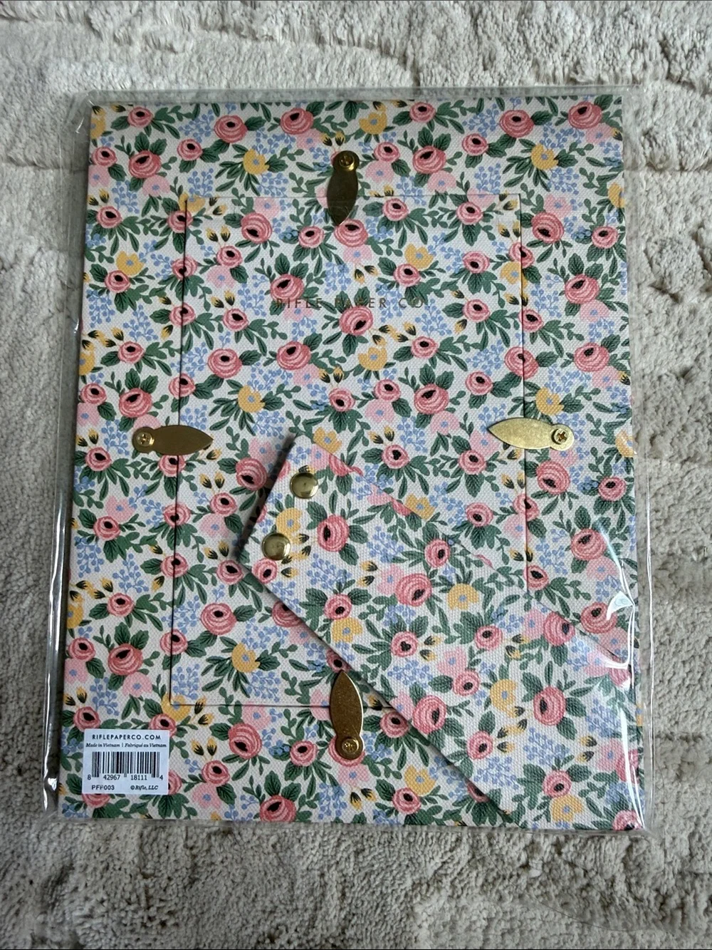 Rifle Paper Co. Floral Frame in Pink, Green and Yellow for 4x6 photo